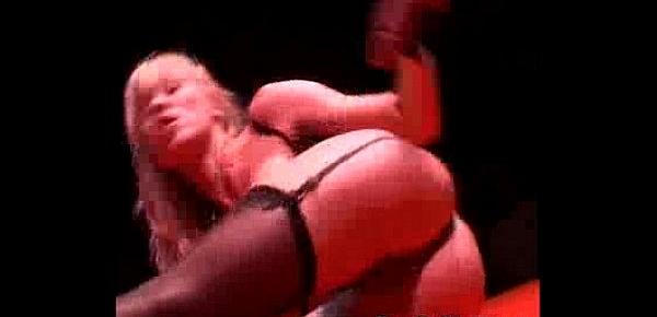  Porn on stage hard dildoing